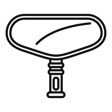 Pool net cleaner icon outline . Swimming service Stock Illustration