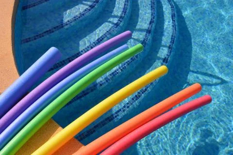 Pool noodles Foto stock