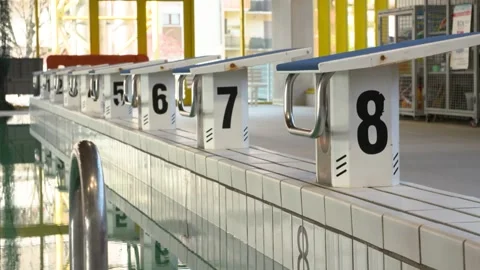 Pool numbers start Stock Footage 146734936