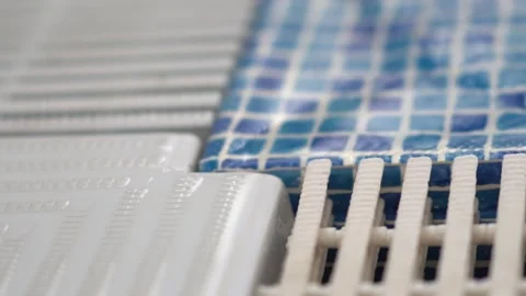 Pool overflow grate Stock Footage 310059988