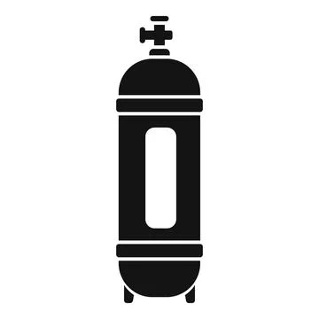 Pool oxygen tank icon simple vector. Cleaning pool Illustrazione stock