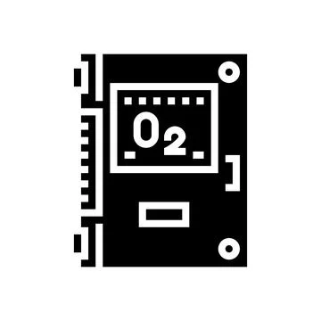 Pool ozonator glyph icon vector illustration Stock Illustration