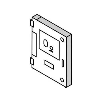 Pool ozonator isometric icon vector illustration Stock Illustration