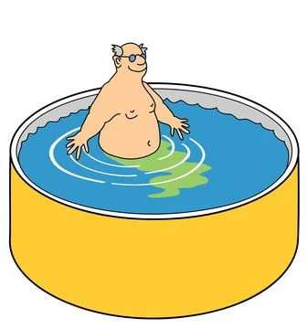 Pool Party, illustration Stock Illustration