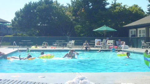 Pool Party Time Lapse Stock Footage 829423