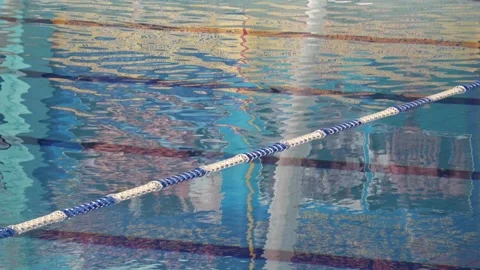 Pool paths and waving water Stock Footage 88078440