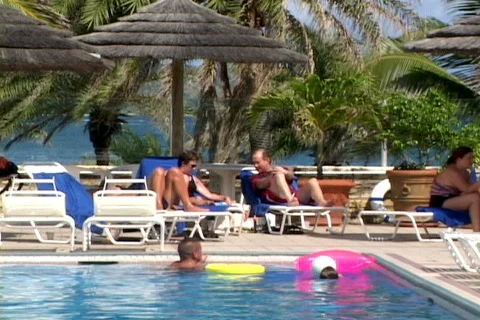 Pool People Lounge 库存影片 819650