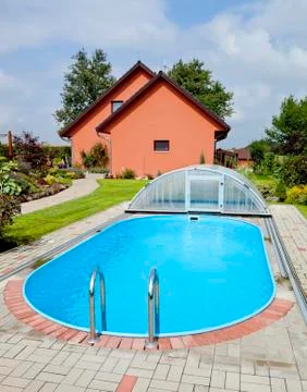 The pool 스톡 사진