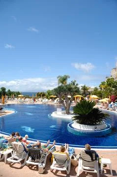 By the pool Stock Photos