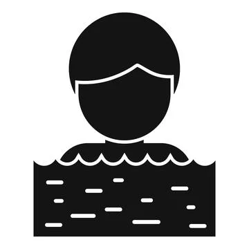 Pool physical therapist icon simple vector. Hospital treatment イラスト素材