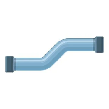 Pool pipe icon, cartoon style Illustrazione stock