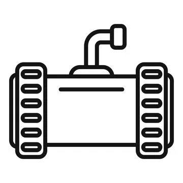 Pool pipe icon outline vector. Water construction Stock Illustration