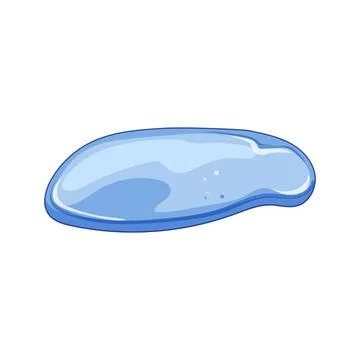 Pool puddle cartoon vector illustration Stock Illustration