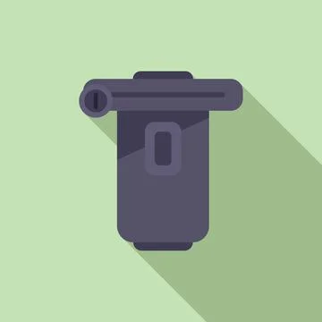 Pool pump icon flat vector. Repair service Stock Illustration