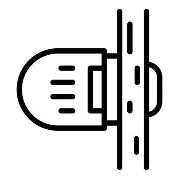 Pool pump icon, outline style Illustrazione stock