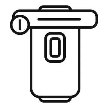Pool pump icon outline vector. Repair service Illustrazione stock