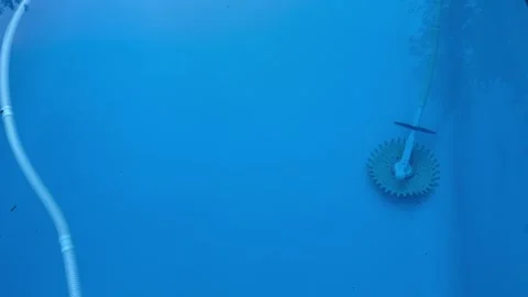 A pool pump in a suburban pool. Stock Footage 327509917