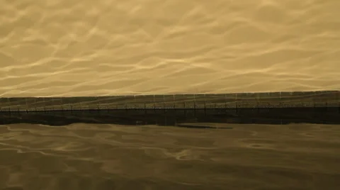 Pool reflecting off Wall Stock Footage 34846768