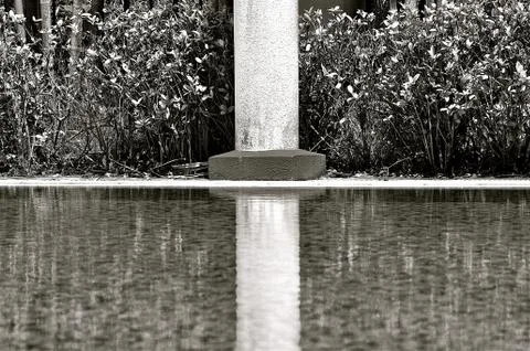 Pool reflection Stock Photos