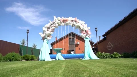 Pool registration green grass Stock Footage 131615391