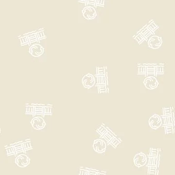 Pool remodeling services line seamless pattern 스톡 일러스트
