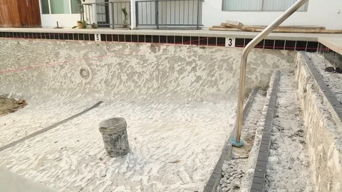 Pool Renovations 13 Video stock 97100213