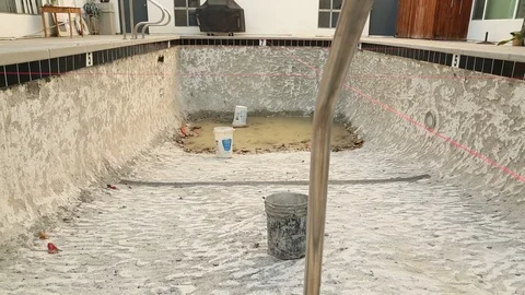 Pool Renovations 14 Video stock 97100178
