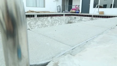 Pool Renovations 24 Video stock 97099728