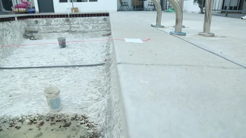 Pool Renovations 3 Video stock 97100482