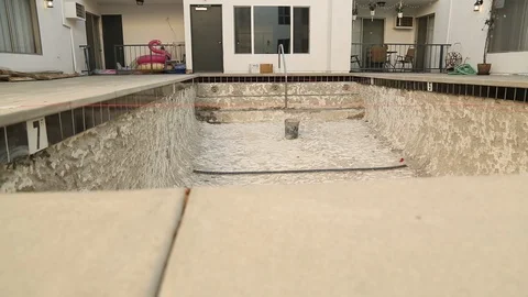 Pool Renovations 30 Video stock 97099080