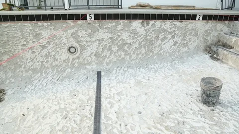 Pool Renovations 5 Video stock 97100398