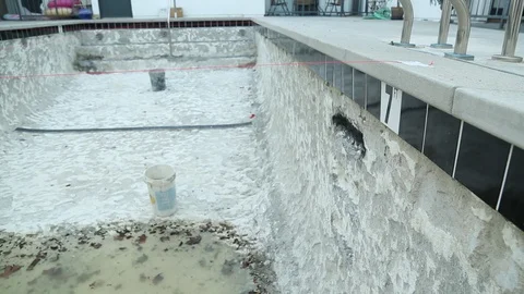 Pool Renovations 6 Video stock 97100511