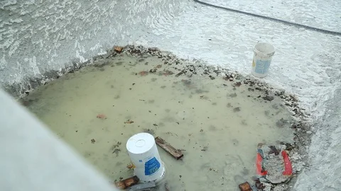 Pool Renovations 7 Stock-Footage 97100384