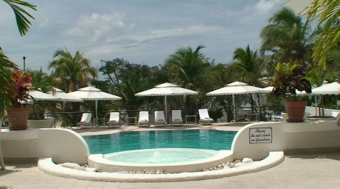 Pool Resort Stock Footage 476192