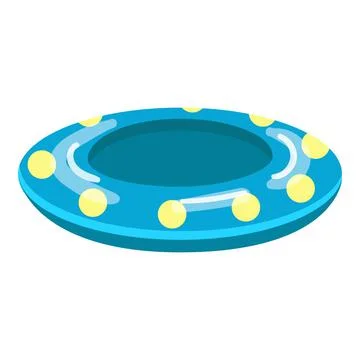 Pool ring icon cartoon vector. Summer float Stock Illustration