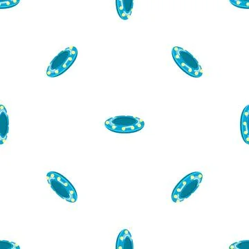Pool ring pattern seamless vector Illustrazione stock