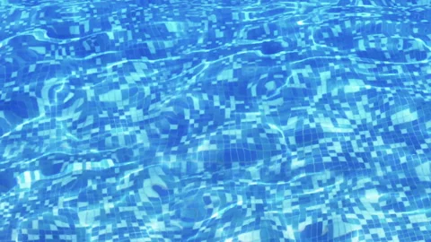 Pool with ripples in slow motion Stock Footage 94622976
