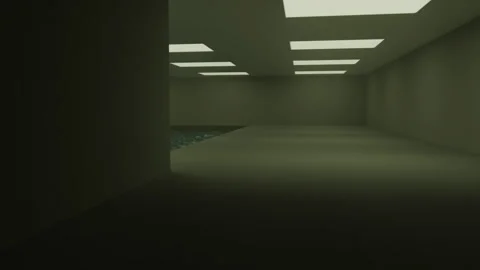 Pool Room Liminal Stock Footage 262129408