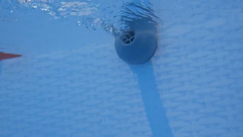 Pool Series - A Pool Jet Underwater from Filter Stock Footage 314626716
