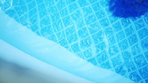 Pool Series - A Pool Vacuum Sucks Dirt in Pool 2 Stock Footage 341173708