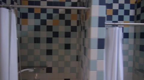 Pool Showers Stock Footage 40220749
