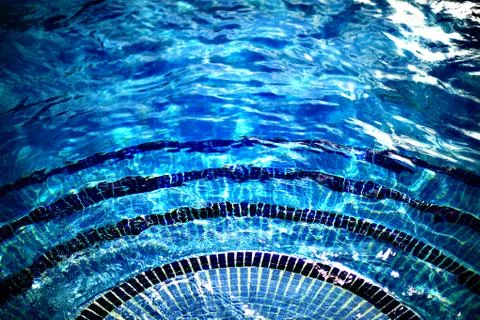 Pool stairs 스톡 사진