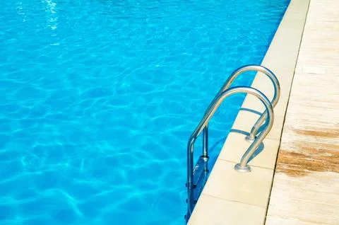 Pool stairs Stock Photos