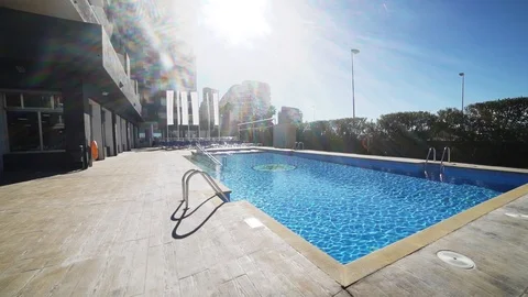 Pool sun Stock Footage 89693501