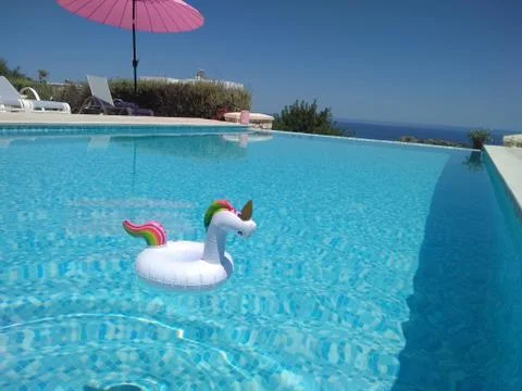 Pool in the Sun Stock Photos