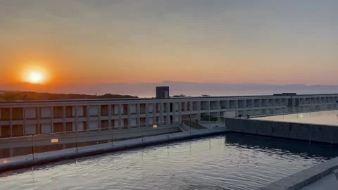 Pool at sunset Stock Footage 236267278