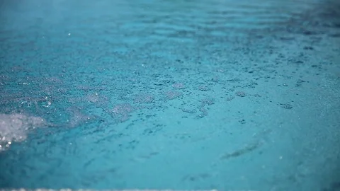 Pool surface blue Vídeo Stock 96014241