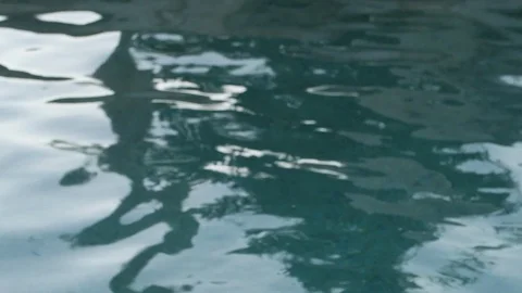 Pool surface, water ripples. Stock Footage 119186182