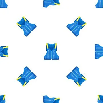 Pool swim vest pattern seamless vector Stockillustratie