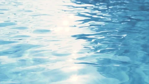 Pool. Swimming pool water surface blinking background. Blinking backdrop Stock Footage 284206394